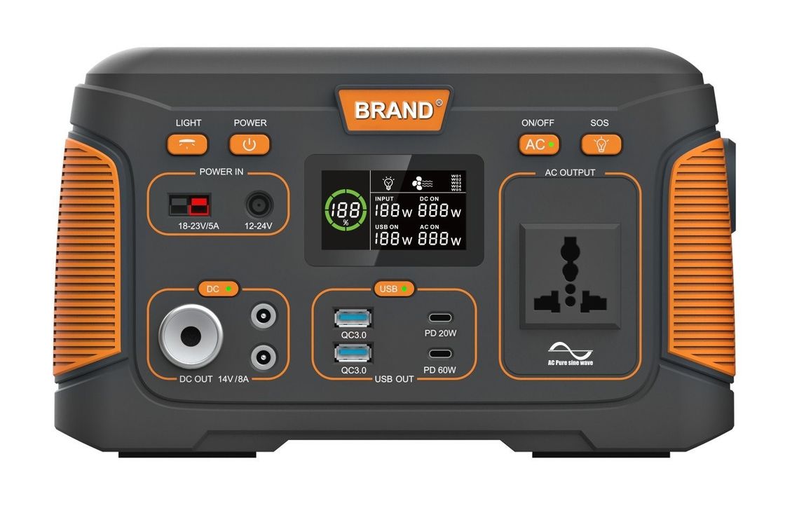 USB 500W 14.8V 30ah Oplaadbare zonne-energiecentrale voor thuis buitenkamperen