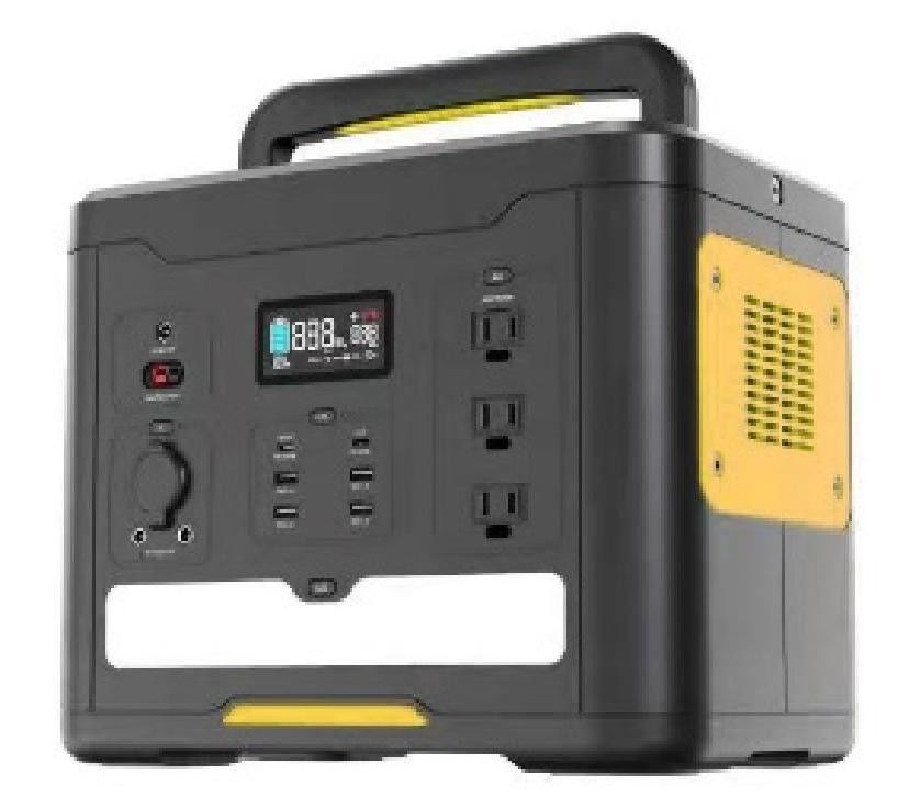 Zonne-generator 500W Draagbare elektriciteitscentrale met zonnepaneelcapaciteit 515wh Stroomvoorziening voor buiten kamperen nachtvisserij