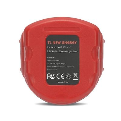 Oplaadbare 3,0mAh Bosch 7,2 V batterij Ni-CD Ni-MH 2 607 335 437, 2 607 335 587