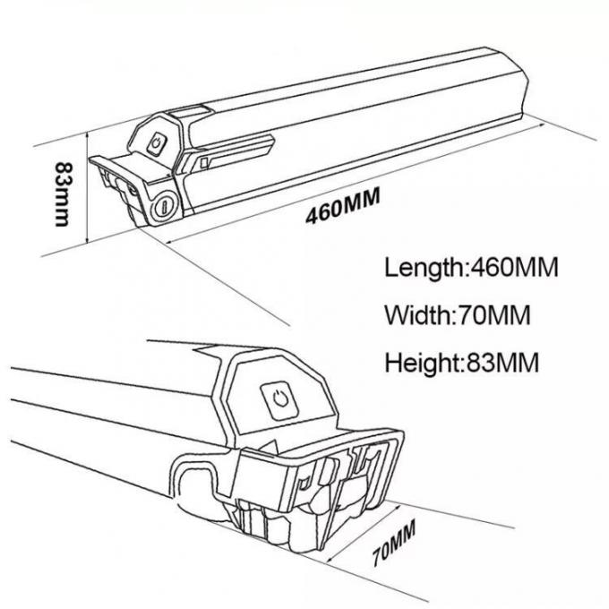 Hot Sale Dorado Battery Electric 36V48V10ah 12ah 17.5ah Electric Bicycle Lithium Battery
