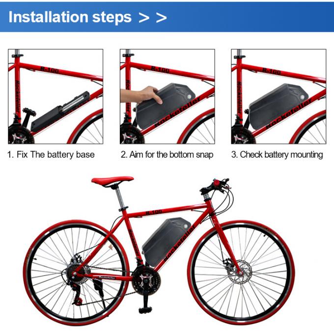 36V 48V 52volt E Bike Batteries 13ah 15ah 17.5ah Hailong Ion Battery Akku Case Box Electric Bicycle