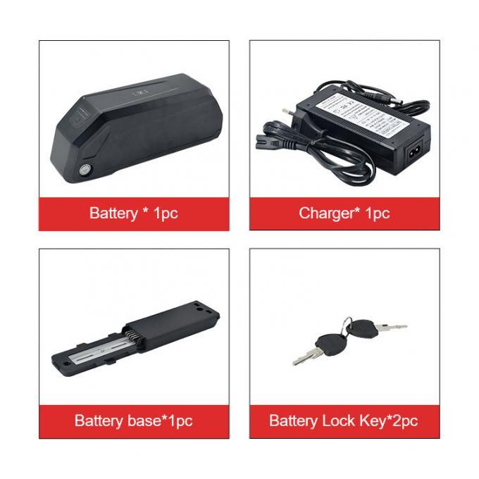 36V 48V 52volt E Bike Batteries 13ah 15ah 17.5ah Hailong Ion Battery Akku Case Box Electric Bicycle