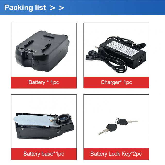 Factory New Design 36V 10ah Frog Type Li-ion Battery Pack Fit Multi Function Electric Bike Battery
