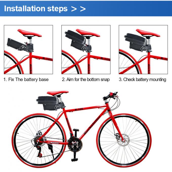 24V36V48V10ah12ah 250W 500W Folding 18650 Li Ion Bicycle Electric Bike Lithium Battery