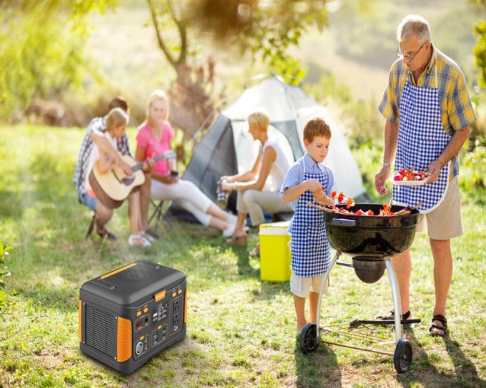 300W Draagbare Buitenkrachtcentrale Noodcamping Batterijbank Met AC/DC-omvormer 0