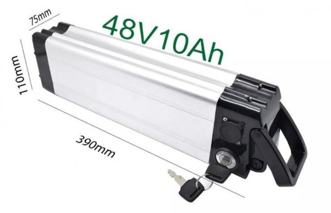 Silver Fish E Bike Battery 1000W 24V 36V 48V 10ah 15ah 20ah E-Scooter Battery Fiets Battery 18650 Cell Downtube Akku Lithium Ion Battery voor schoner vermogen 2