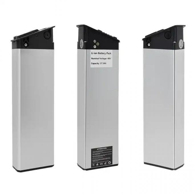 Hoogwaardige zilveren vissenbatterij 48V 20ah Lithium Ion E-Bike batterij voor 1000W elektrische fiets Ebike Akku 0